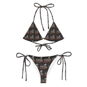 All-over print recycled string bikini