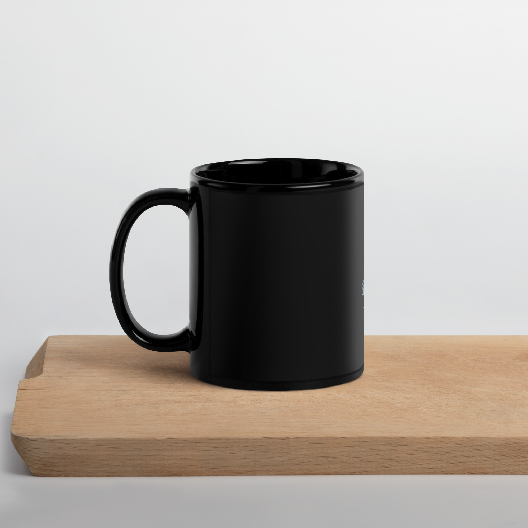 Black Glossy Saint Lucia Mug - Image 3