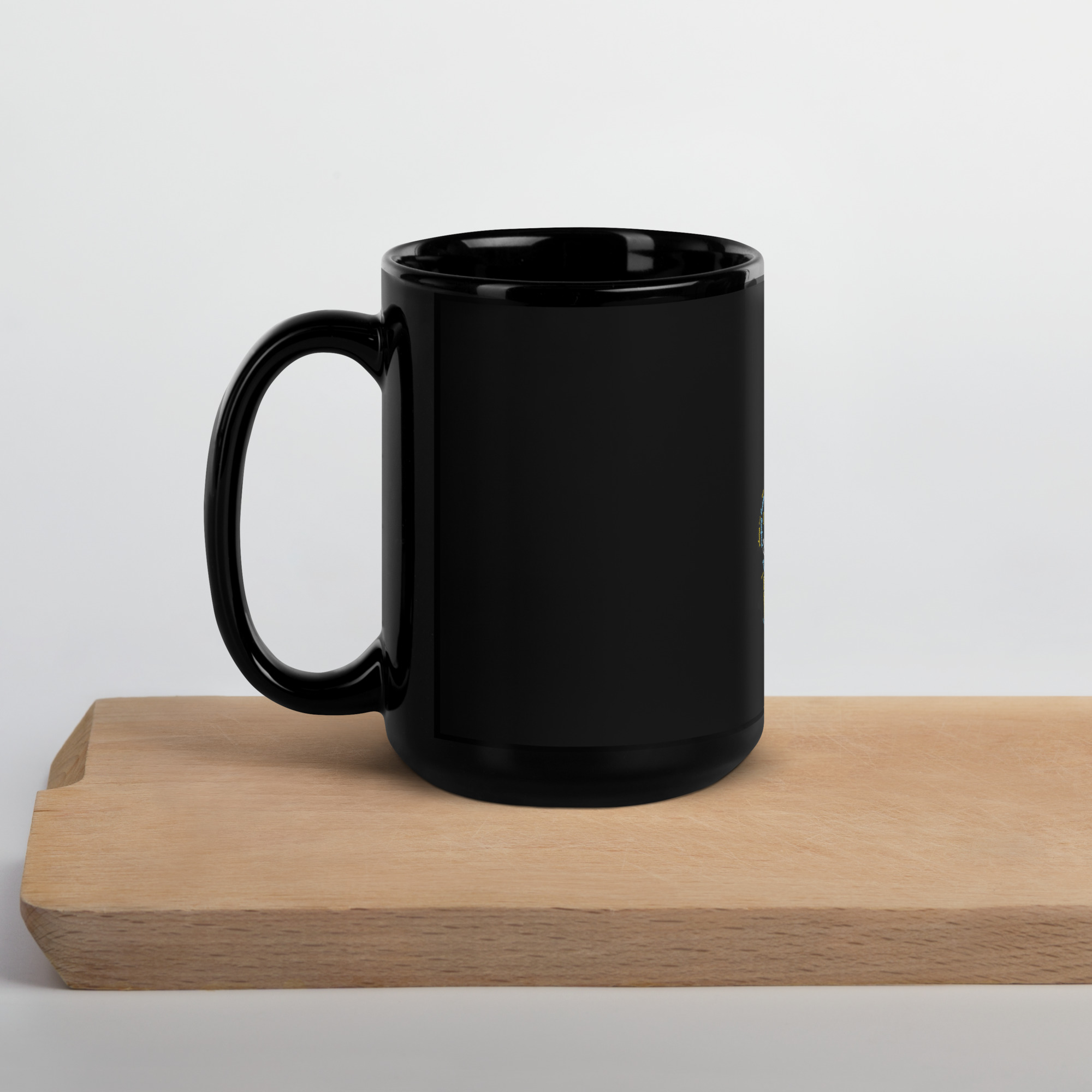 Black Glossy Saint Lucia Mug - Image 6