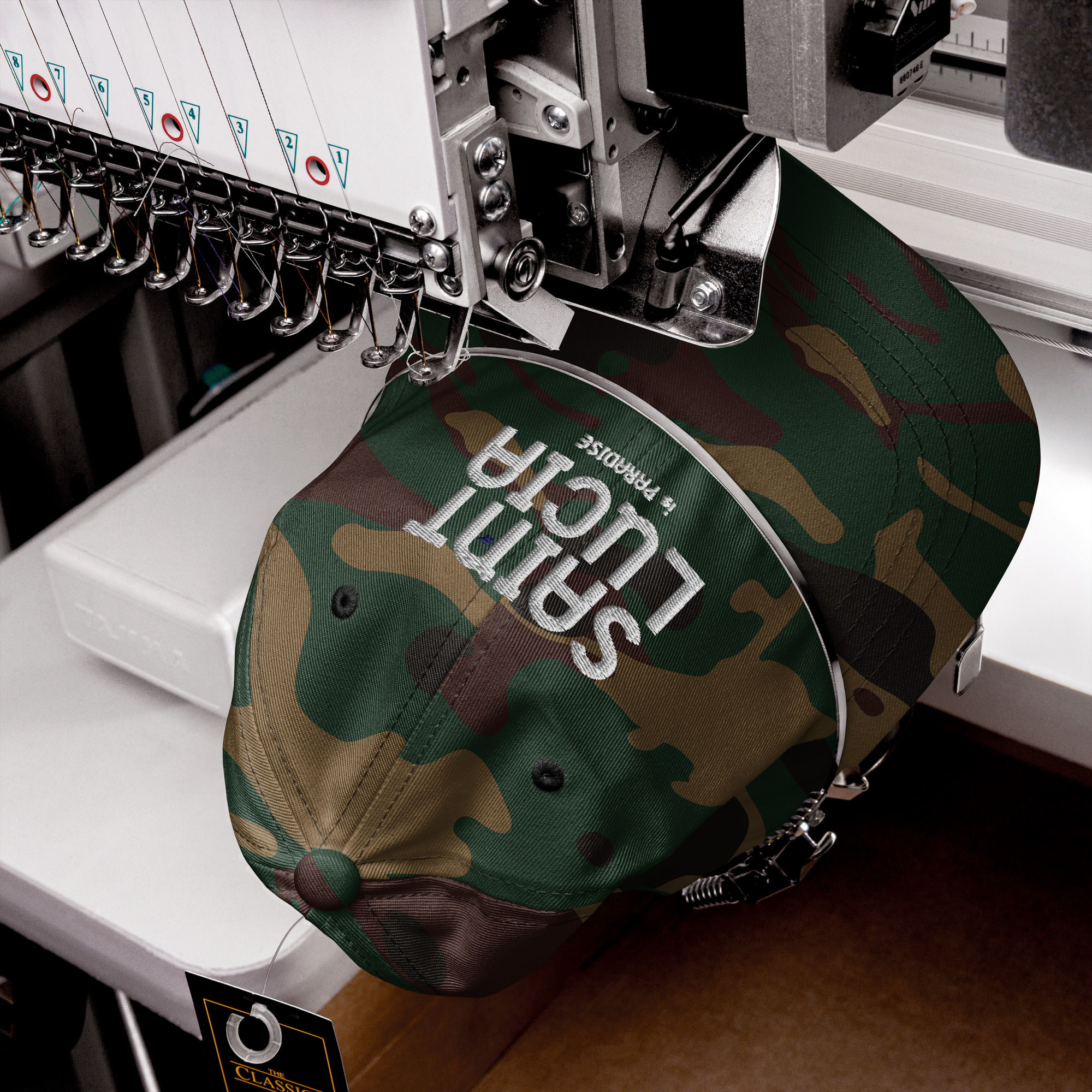 Saint Lucia Garçon 758 Camo Cap – Rep Your Roots - Image 2