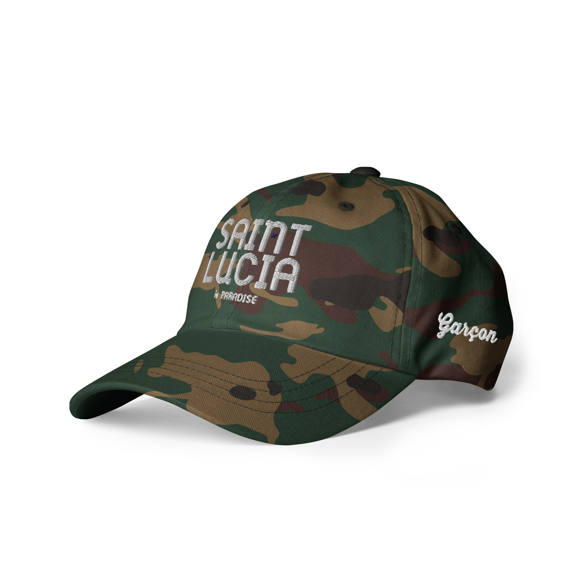 Saint Lucia Garçon 758 Camo Cap – Rep Your Roots - Image 6