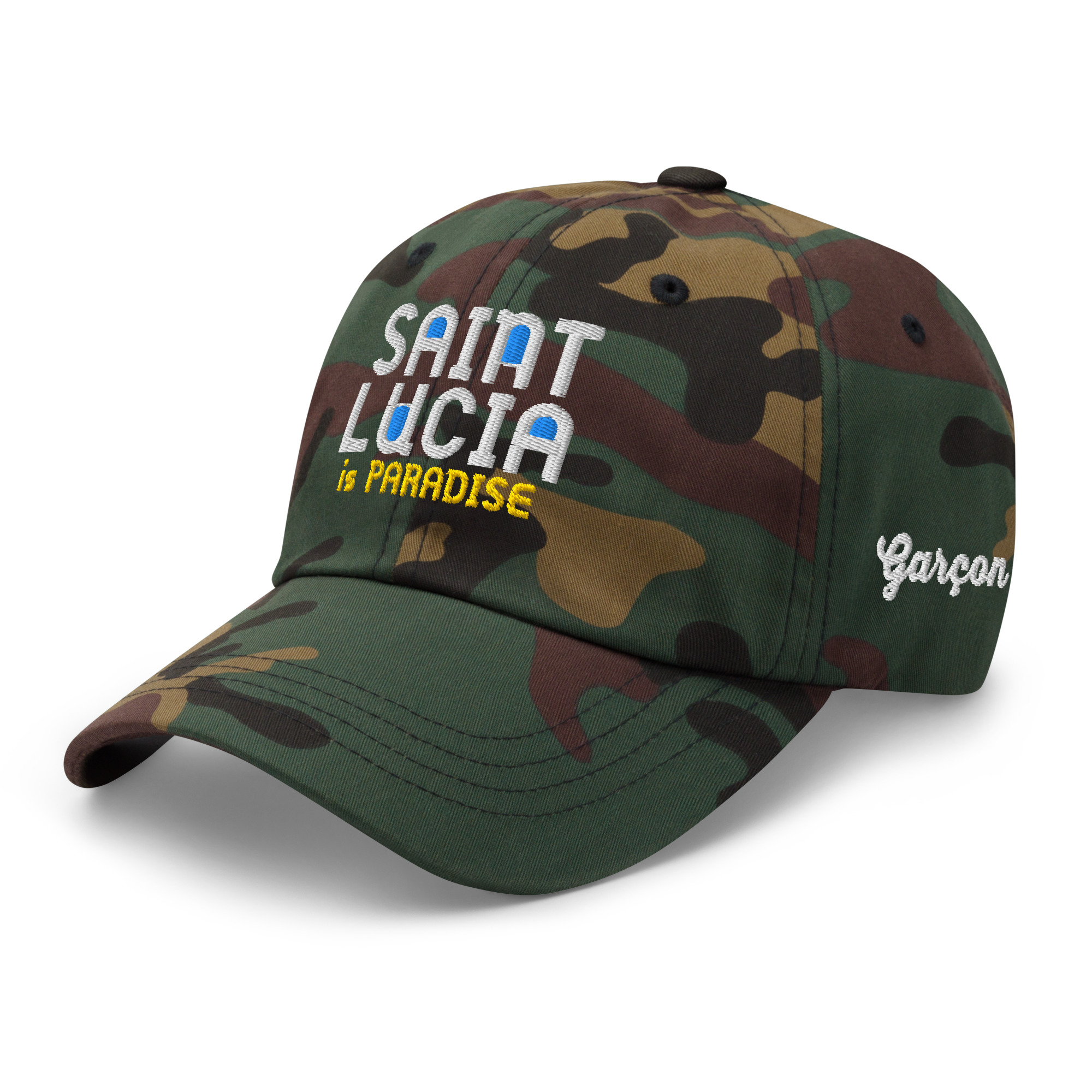 Saint Lucia Garçon 758 Camo Cap – Rep Your Roots - Image 14