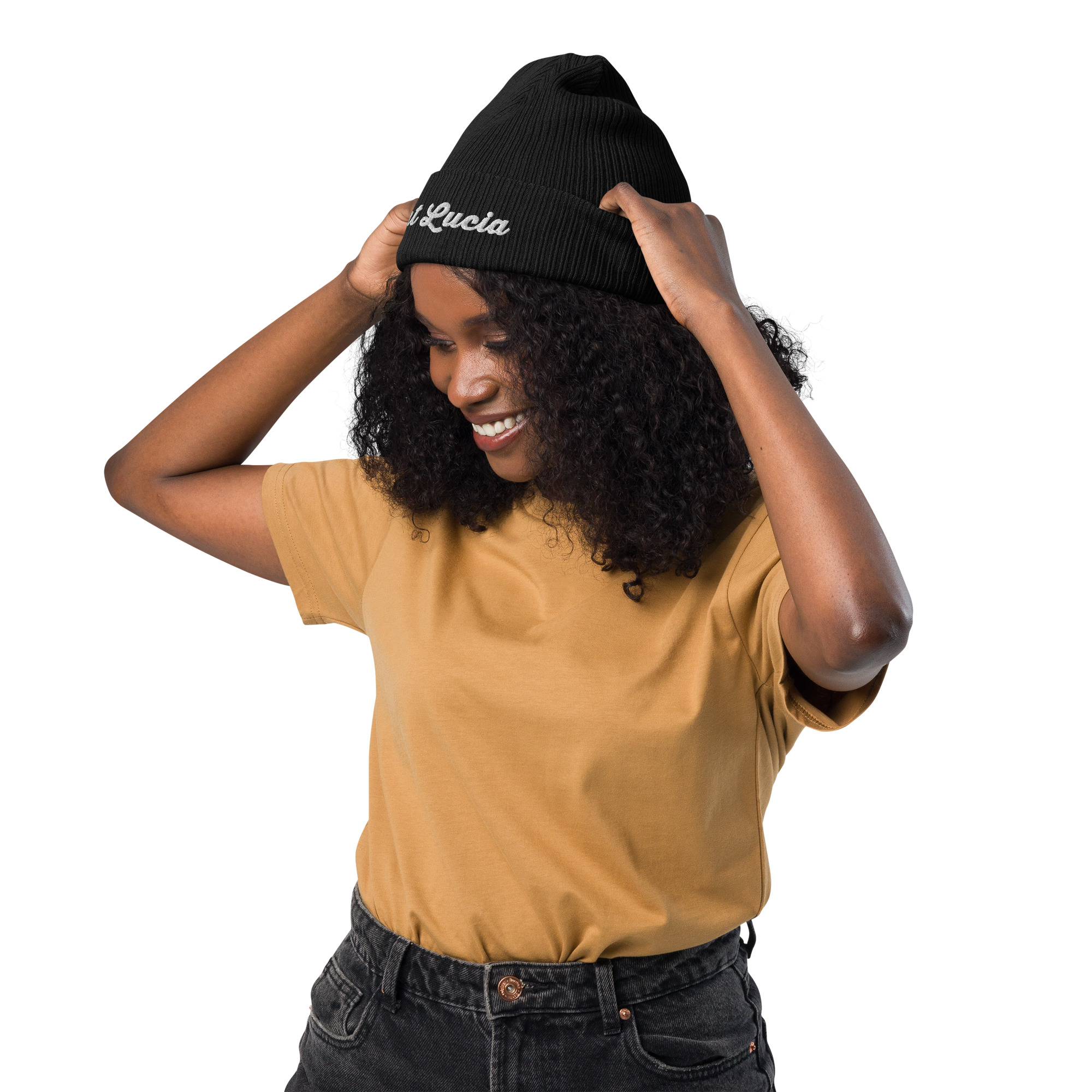 Organic Saint Lucia Ribbed Beanie β Cozy, Stylish, Sustainable - Image 2