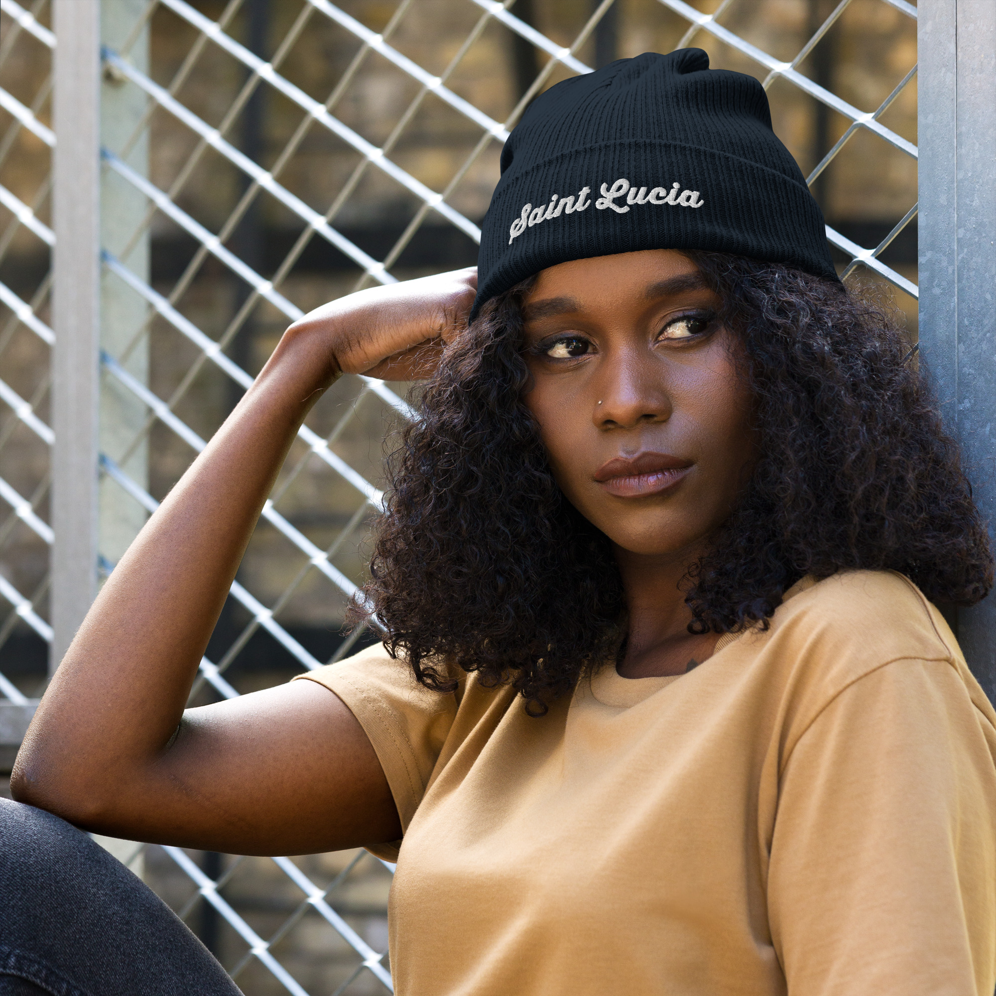 Organic Saint Lucia Ribbed Beanie β Cozy, Stylish, Sustainable - Image 3