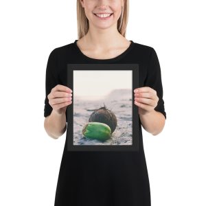 Framed photo paper poster