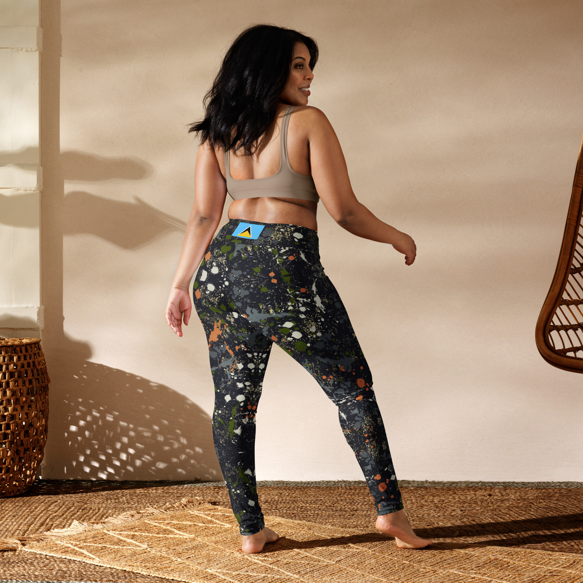 Painted Camo Saint Lucia Leggings - Image 5