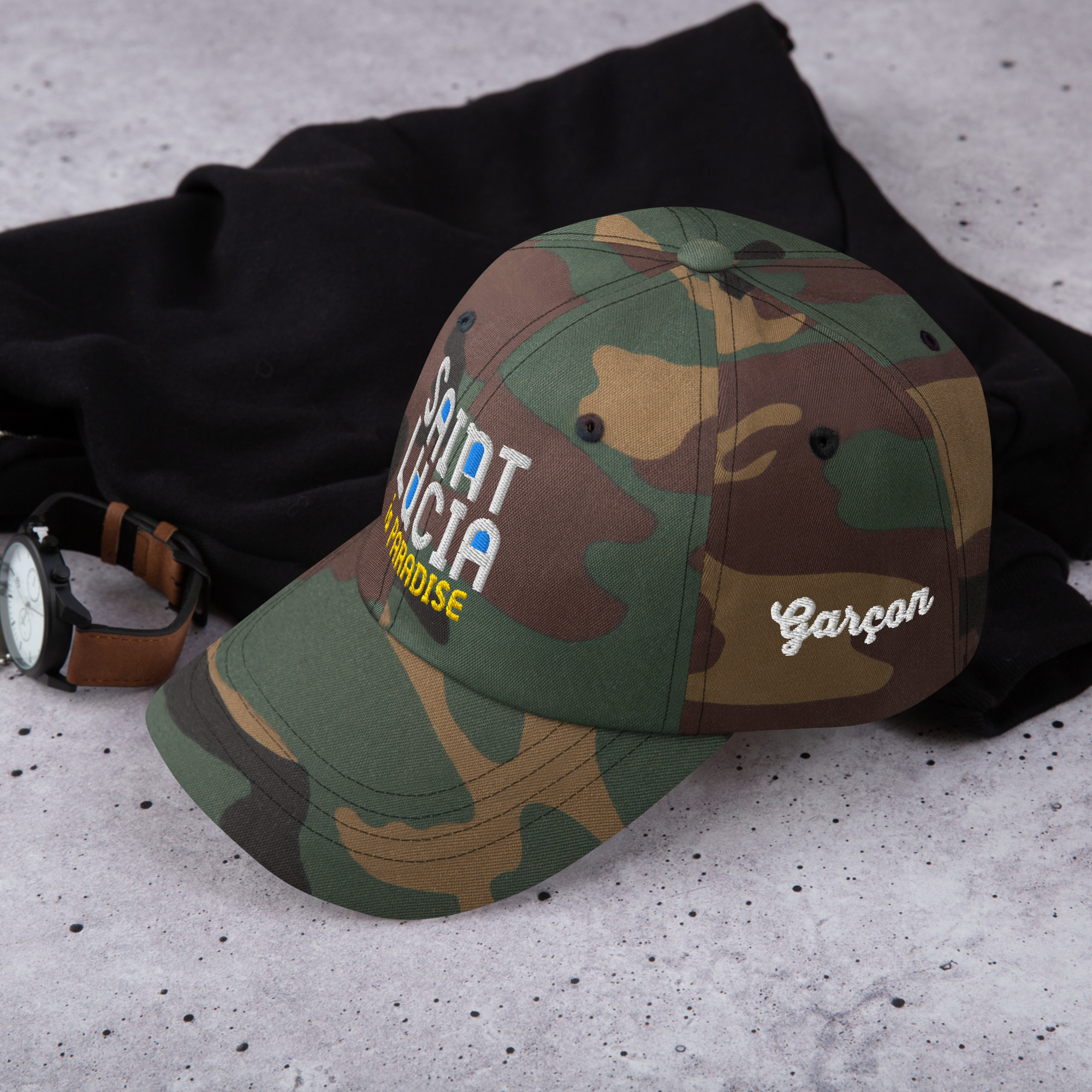 SAINT LUCIA GARÇON 758 (SPECIAL) CAMO CAP – REP YOUR ROOTS - Image 4
