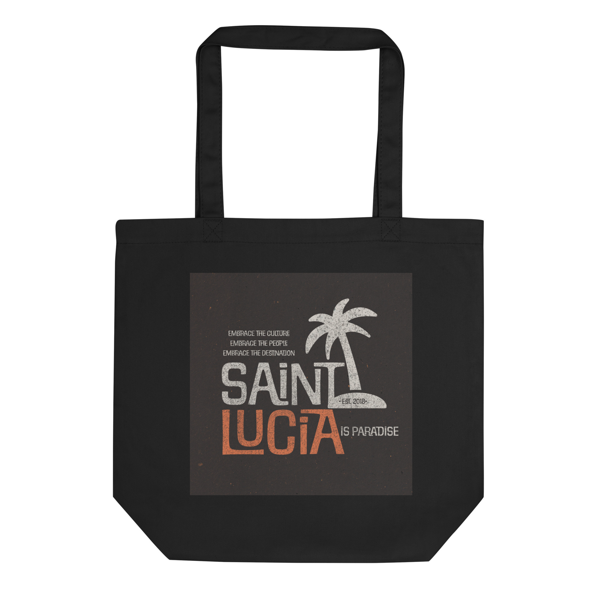 Saint Lucia is Paradise Eco Tote Bag - Image 3