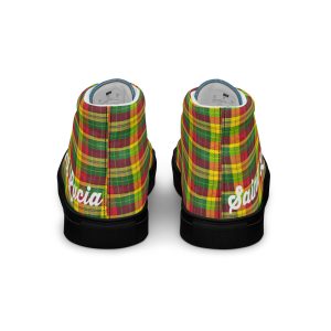 Men’s Saint Lucia Madras high top canvas shoes