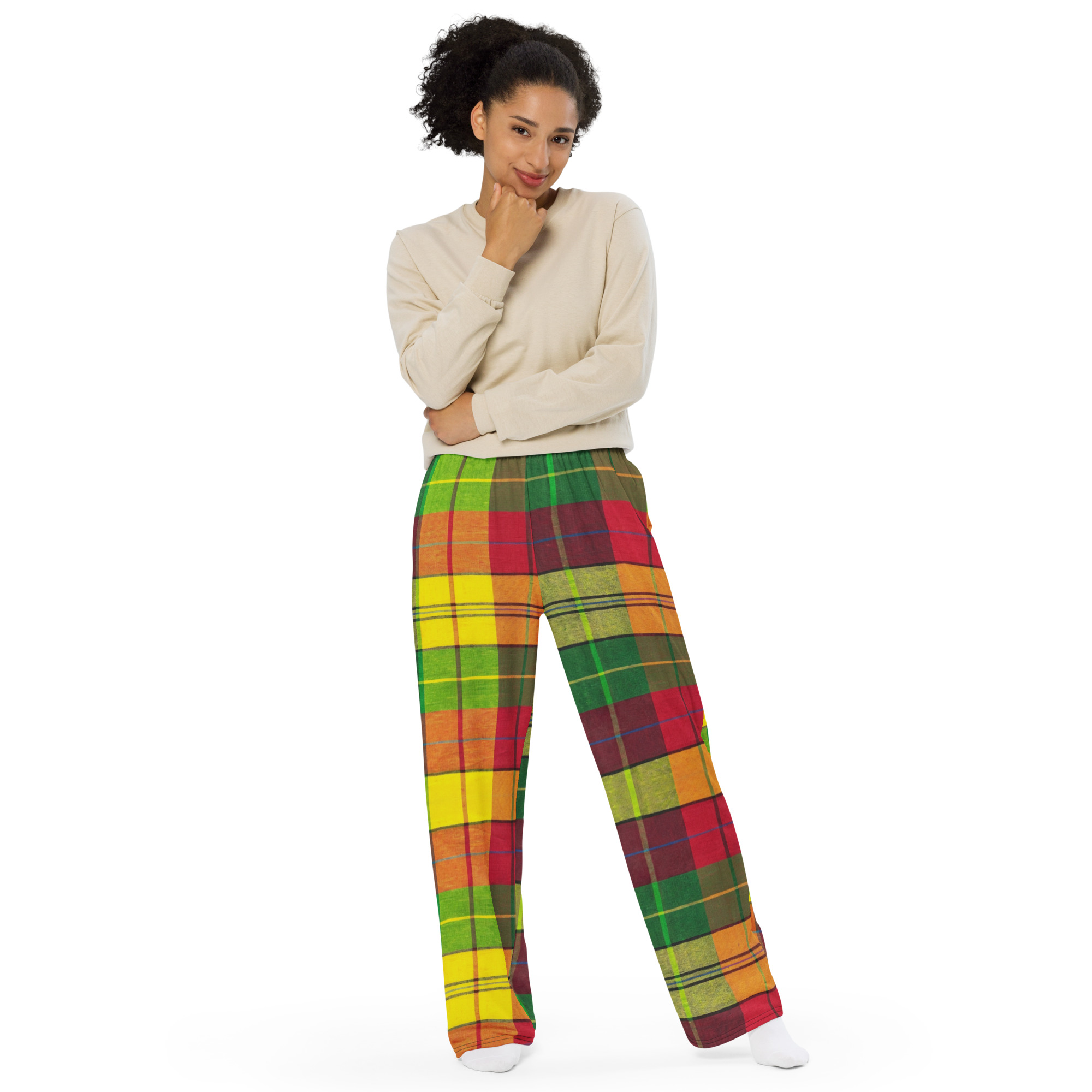 Madras Universal unisex wide-leg pants - Image 3