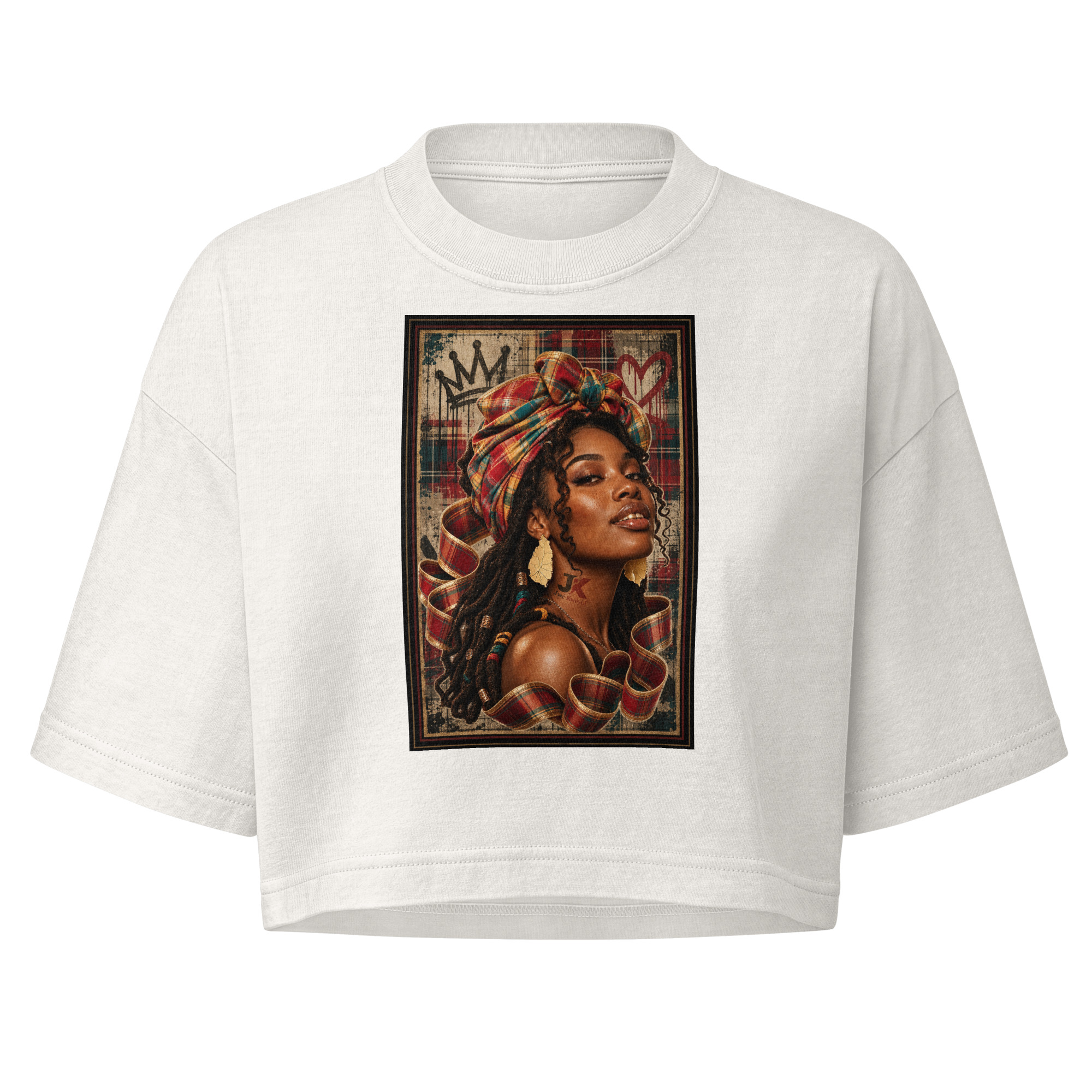 Women’s Jwe Kweyol garment dye cropped tee